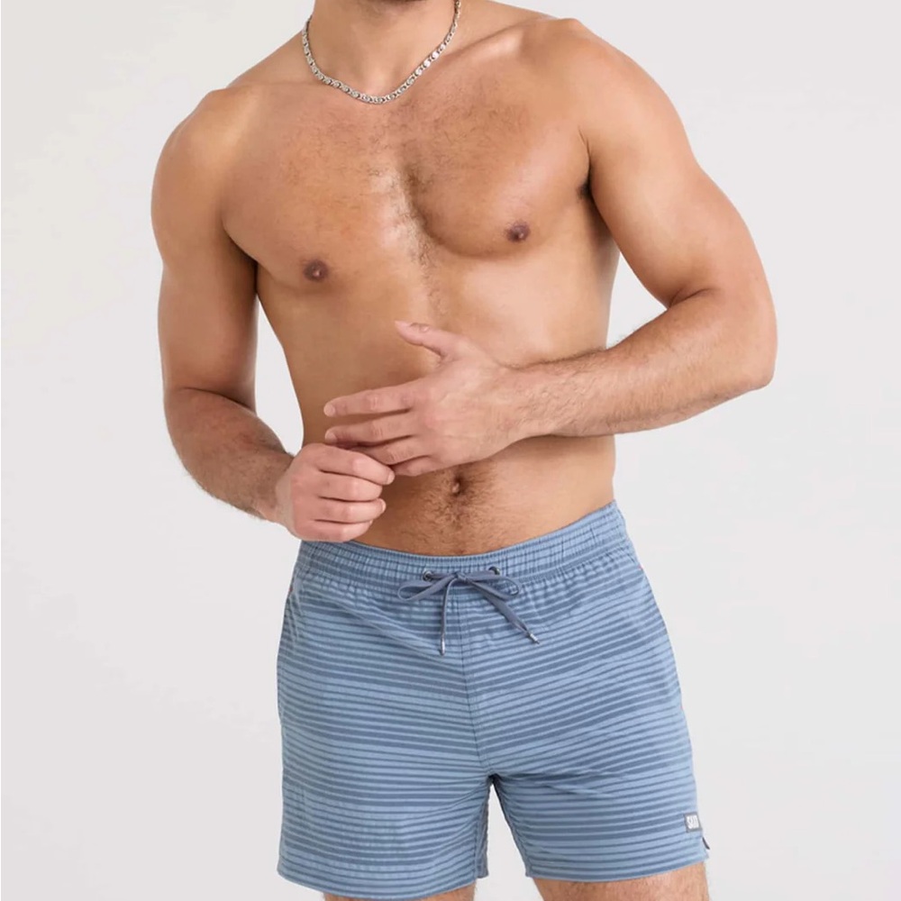 SAXX Men's Oh Buoy Stretch Volley 5" Swim Shorts